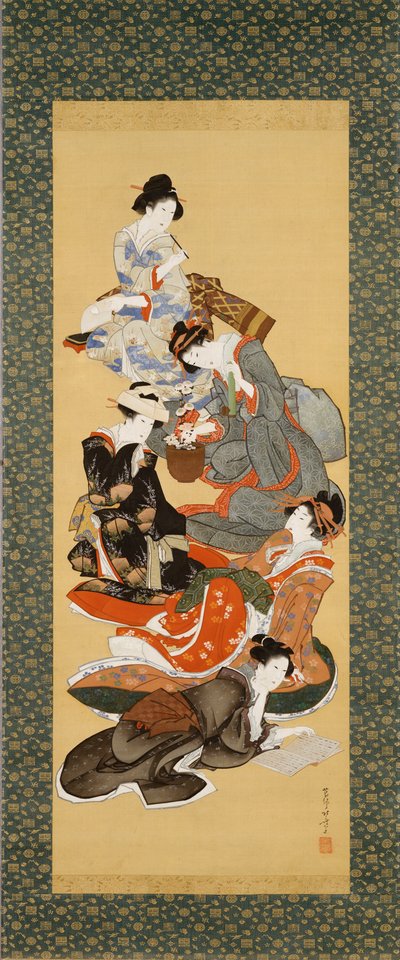 Fünf schöne Frauen von Katsushika Hokusai