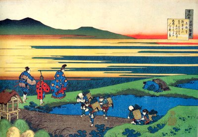 Aus der Serie Hundert Gedichte von hundert Dichtern: Sanji Hitoshi, um 1830 von Katsushika Hokusai