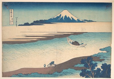 Fuji—Der Tama-Fluss, Provinz Musashi, aus der Serie Sechsunddreißig Ansichten des Berges Fuji von Katsushika Hokusai
