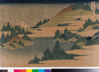 Hakone-See in der Präfektur Sagami von Katsushika Hokusai