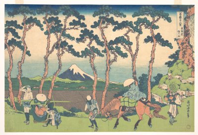 Hodogaya auf der Tōkaidō, aus der Serie Sechsunddreißig Ansichten des Berges Fuji von Katsushika Hokusai