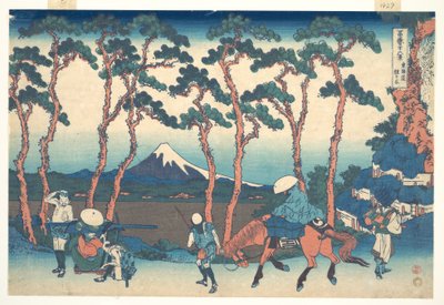 Hodogaya auf der Tōkaidō, aus der Serie Sechsunddreißig Ansichten des Berges Fuji von Katsushika Hokusai