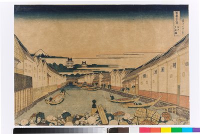 Nihonbashi-Brücke in Edo von Katsushika Hokusai
