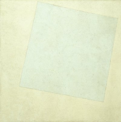Suprematistische Komposition. Weiß auf Weiß, 1918 von Kazimir Severinovich Malevich
