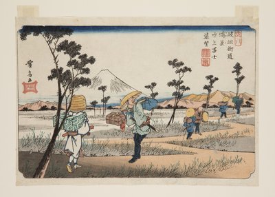 Nr. 8, Kōnosu: Fernsicht auf Fuji bei Fukiage von Keisai Eisen