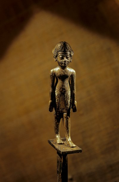 Silberstab mit Figur des Pharaos, KV 62, 2007 (Foto) von Kenneth Garrett