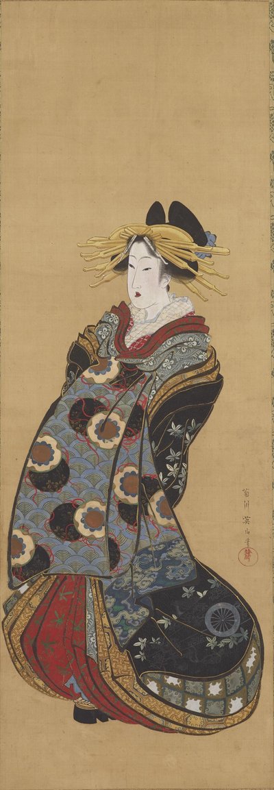 Parade der Kurtisane von Kikukawa Eizan