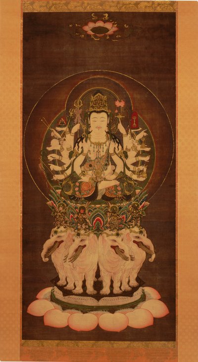 Fugen Enmei Bosatsu (Samantabhadra), 1743 von Kimura Ryotaku