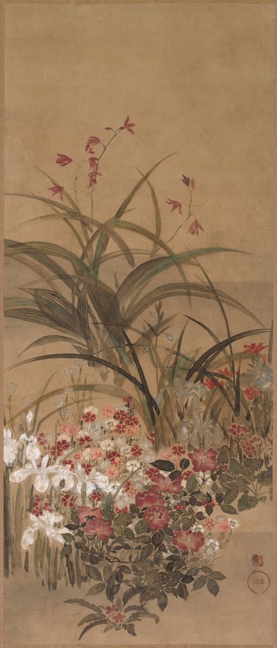Sommerblumen, Mitte 1600er von Kitagawa Sosetsu