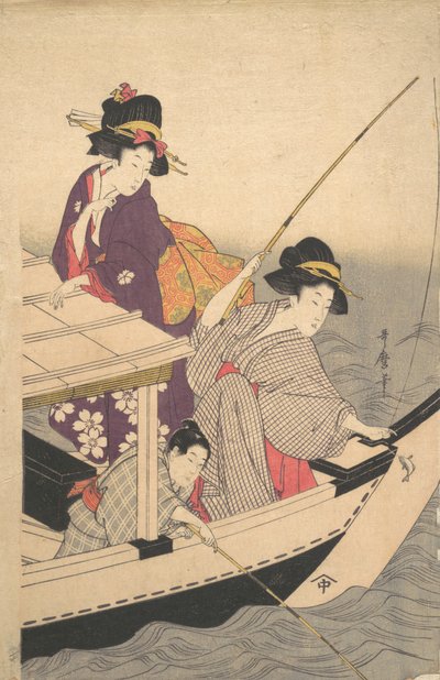 Angeln, spätes 18. Jahrhundert von Kitagawa Utamaro