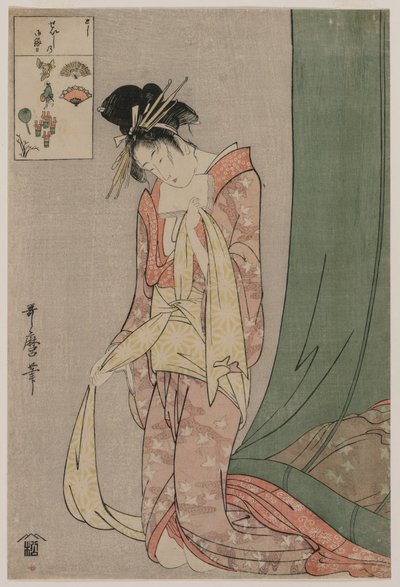 Hanaōgi von Ōgiya aus der Serie Bilderrätsel von Kitagawa Utamaro