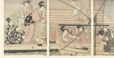 Nächtlicher Fischfang von Kitagawa Utamaro