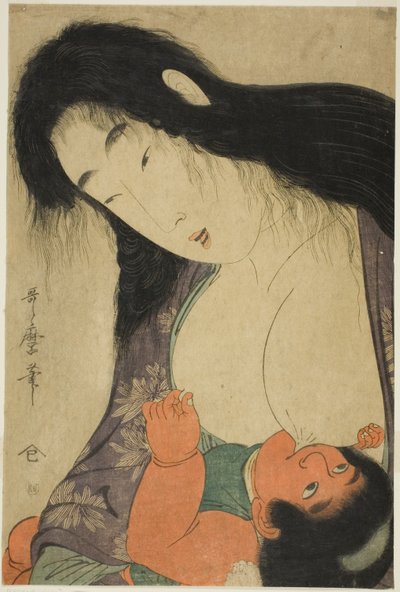 Yamauba stillt Kintaro von Kitagawa Utamaro