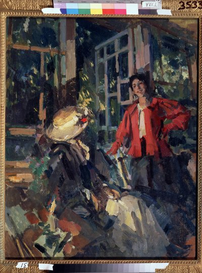 Am Fenster von Konstantin Alekseevich Korovin