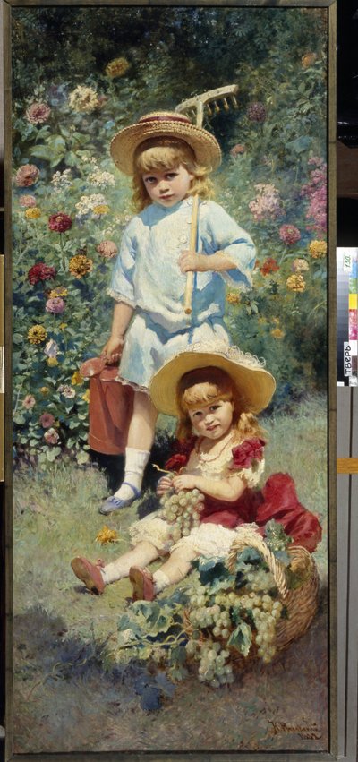 Porträts der Kinder des Künstlers von Konstantin Egorovich Makovsky