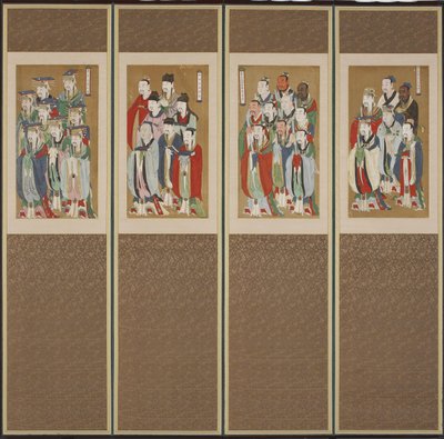 Prozessionsszene, Choson-Dynastie von Korean School