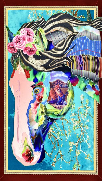 Lebendige Pferdecollage von Kostyantin Malginov