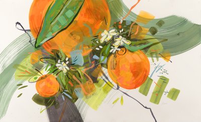 Lebhafte Orangenblüten von Kristin Cronic