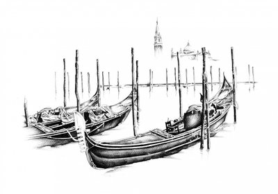 Klassische Venedig-Gondeln von Kulik