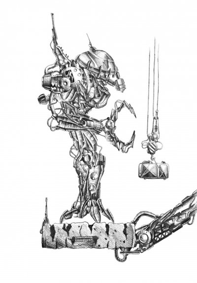 Futuristische mechanische Kreatur von Kulik