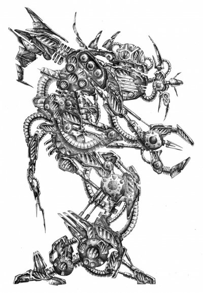 Futuristischer Roboterdrache von Kulik