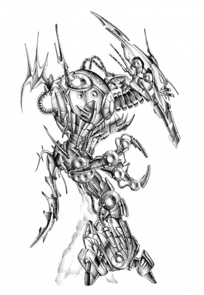 Futuristisches Robotmonster von Kulik