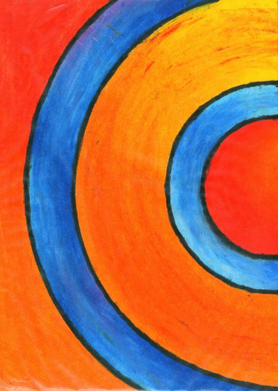 Lebendige konzentrische Kreise von Kulik