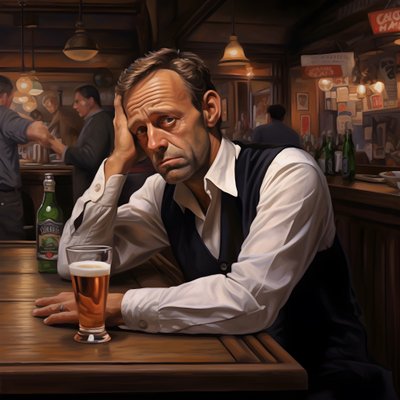 Fotorealistischer österreichischer Mann in seiner Arbeitskleidung 1 von Kurt Heppke