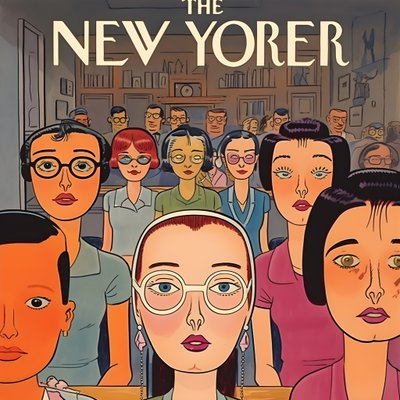 farbenfrohes New Yorker Cover von Kurt Heppke
