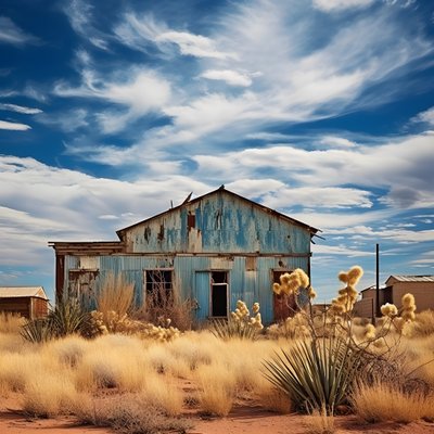 hyperrealistisches Bild eines alten Lagerhauses von Kurt Heppke