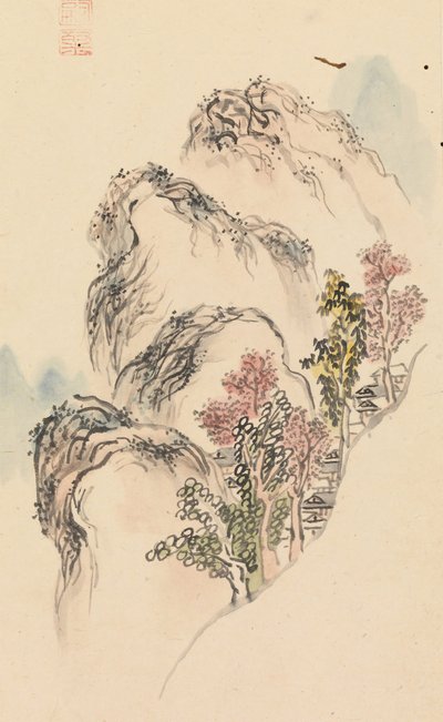 Album mit Landschaftsgemälden, spätes 18. Jahrhundert von Kuwayama Gyokushu
