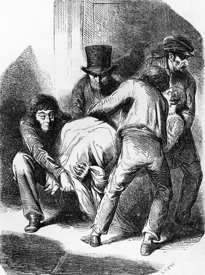 Illustration für Herzogin von Langeais, Roman von Honore de Balzac aus der Sammlung Menschliche Komödie, Gravur von Laisne von Laisne Laisne