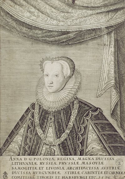 Anna Habsburg (1573-98), Königin von Polen, 1596 von Lambert Cornelis