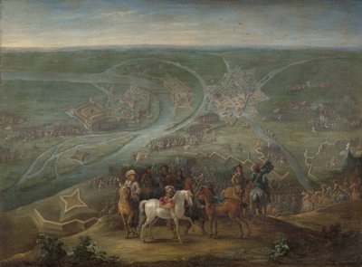 Französische Kommandanten bei der Belagerung von Rheinberg, 1672 von Lambert de Hondt (II)