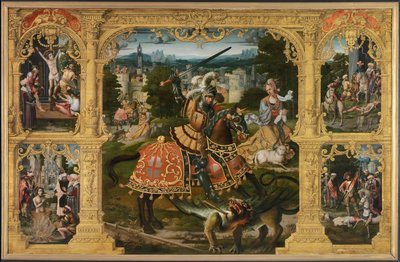 Legende des Heiligen Georg von Lancelot (school of) Blondeel