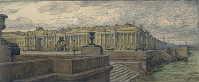 Der Senatsplatz in St. Petersburg, 1904 von Lanceray