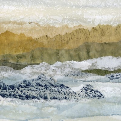 Abstrakte Bergschichten von Lara Eckerman