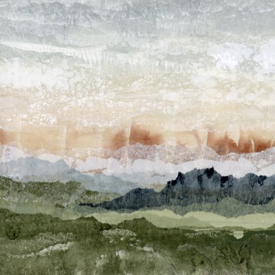 Geschichteter abstrakter Berg von Lara Eckerman