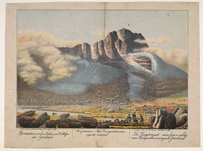 "Hjortetakken", gesehen vom Tal bei Kobbefjorden, Grönland von Lars Møller