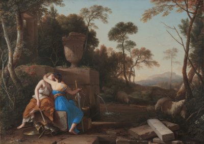 Laurent de La Hyre / Der Kuss von Frieden und Gerechtigkeit, 1654 von Laurent de La Hire