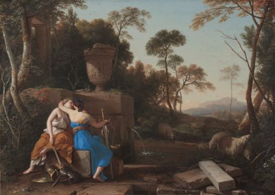Der Kuss von Frieden und Gerechtigkeit von Laurent de la Hyre