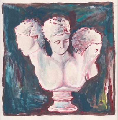 Drei Köpfe, um 2019 von Laurie Michaels
