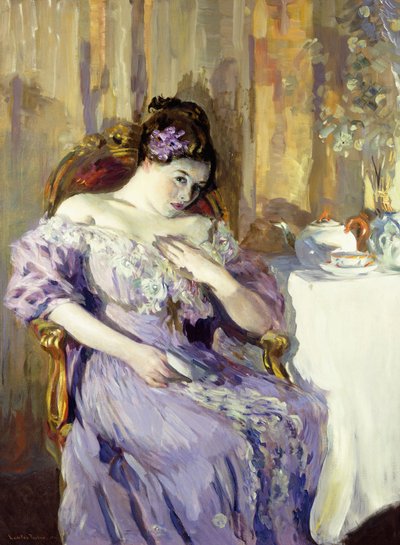 Dame in Lavendel von Lawton Parker