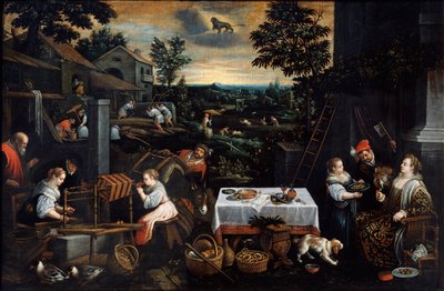 Juli aus der Serie Die Jahreszeiten, spätes 16. oder frühes 17. Jahrhundert von Leandro Bassano