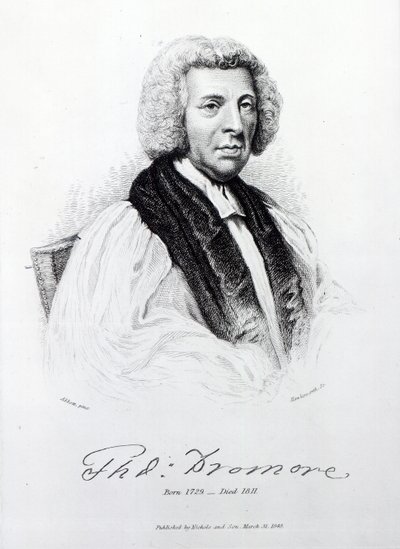 Thomas Percy, Bischof von Dromore, graviert von John Hawksworth, 1848 von Lemuel Francis Abbott