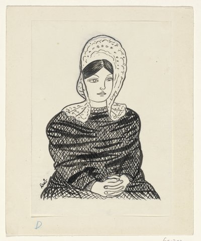 Frau in Tracht von Leo Gestel (signed by artist)
