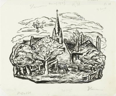 Vignette für die Biografie von Gestel durch Prof. W. van der Pluym von Leo Gestel