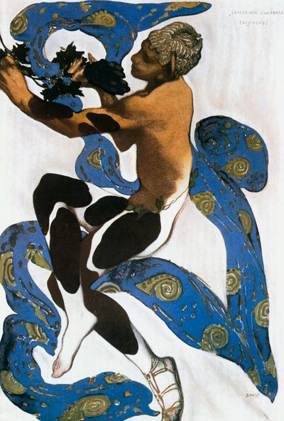 Faun, Kostümentwurf für Claude Debussys Ballett von Leon Bakst