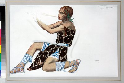 Narziss - Kostümentwurf von Leon Bakst für das Ballett "Narziss" von Nicolas Tcherepnine von Leon Bakst