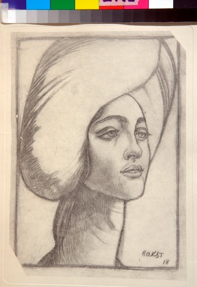 Porträt von Madame T von Leon Bakst